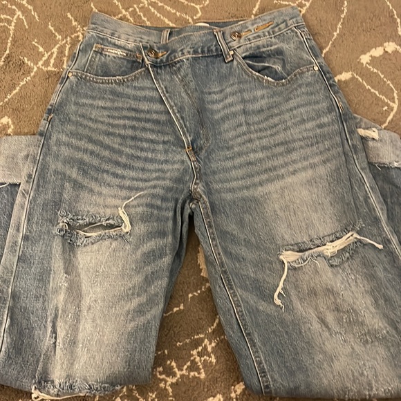 Free Nation Insane Gene Crossover Waist Straight Leg denim jeans - Picture 10 of 12